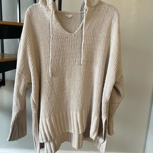 Aerie knit sweater with hood!